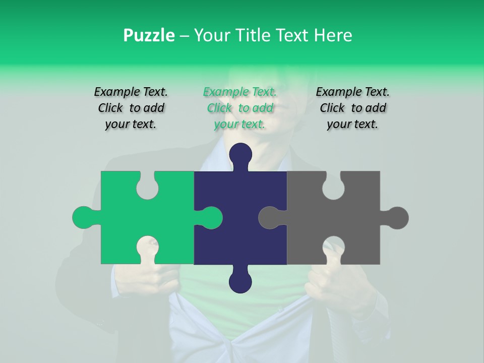 Man Tee Shirt Movement PowerPoint Template