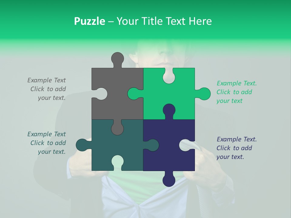 Man Tee Shirt Movement PowerPoint Template