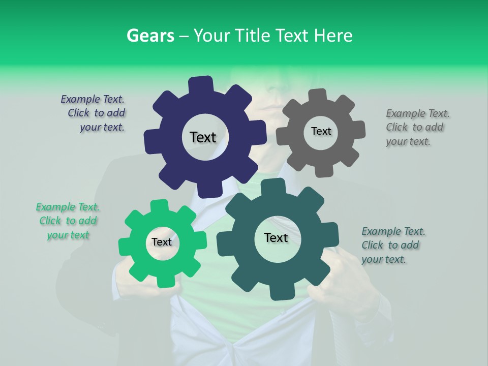 Man Tee Shirt Movement PowerPoint Template