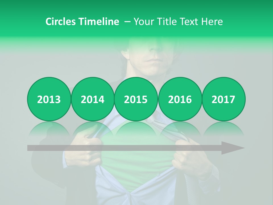 Man Tee Shirt Movement PowerPoint Template