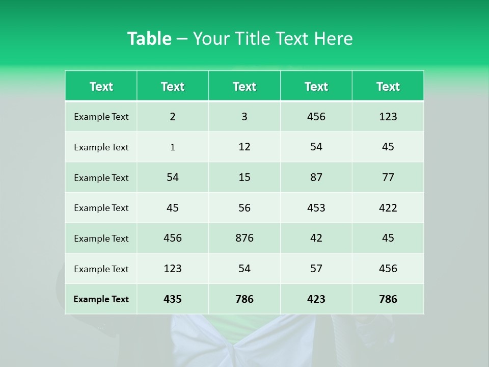 Man Tee Shirt Movement PowerPoint Template