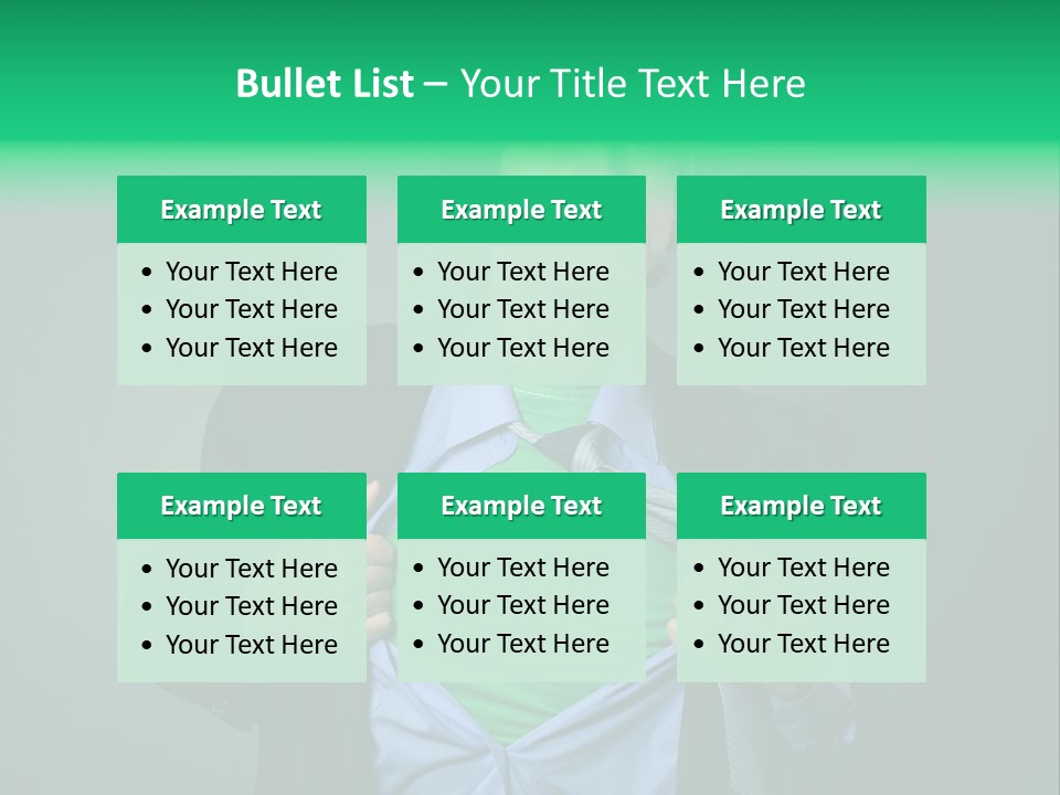 Man Tee Shirt Movement PowerPoint Template