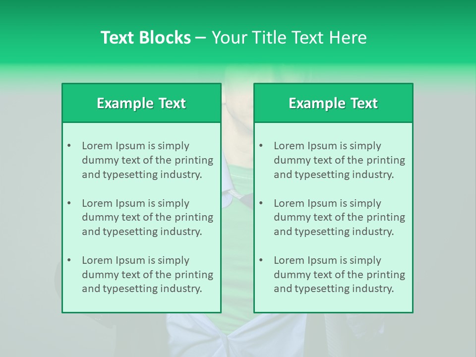 Man Tee Shirt Movement PowerPoint Template