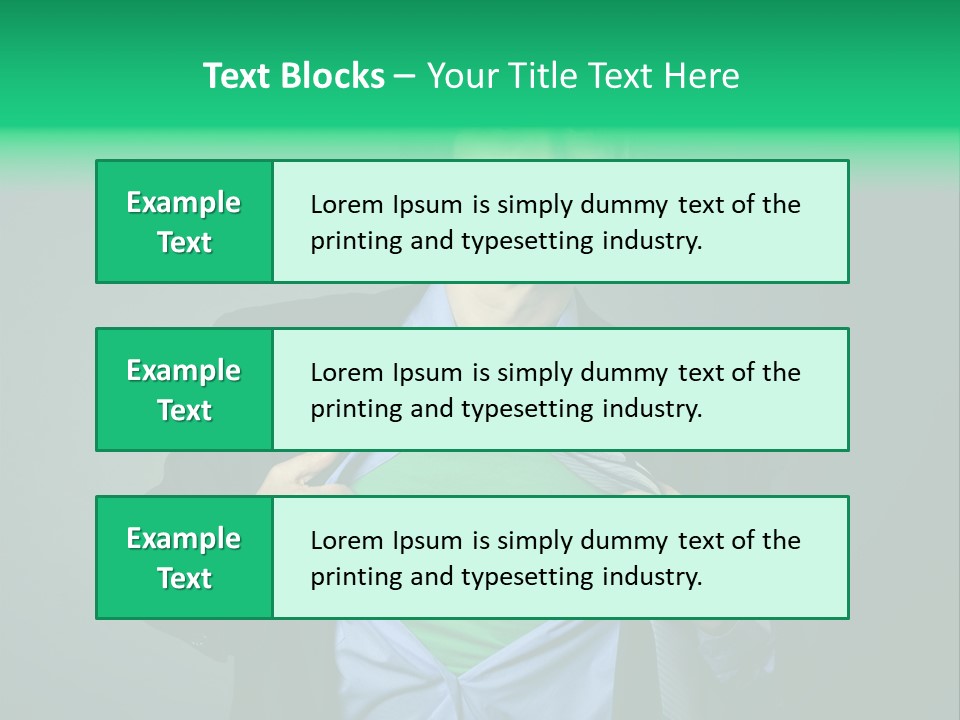 Man Tee Shirt Movement PowerPoint Template