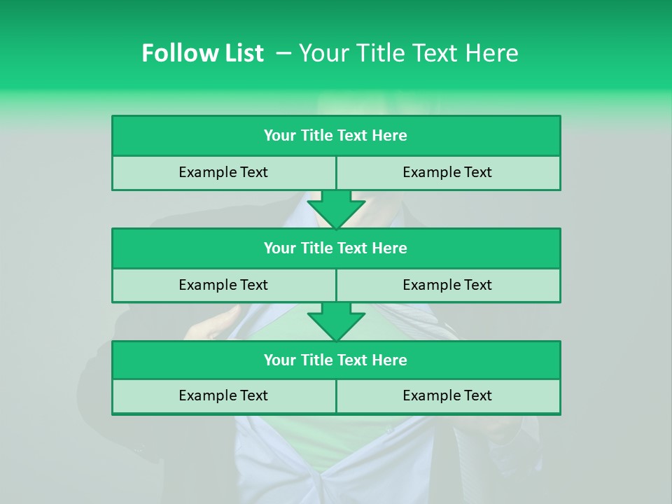 Man Tee Shirt Movement PowerPoint Template