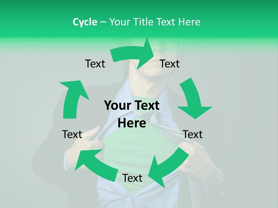 Man Tee Shirt Movement PowerPoint Template