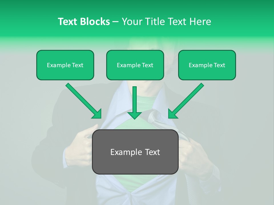 Man Tee Shirt Movement PowerPoint Template