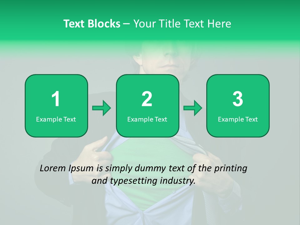 Man Tee Shirt Movement PowerPoint Template