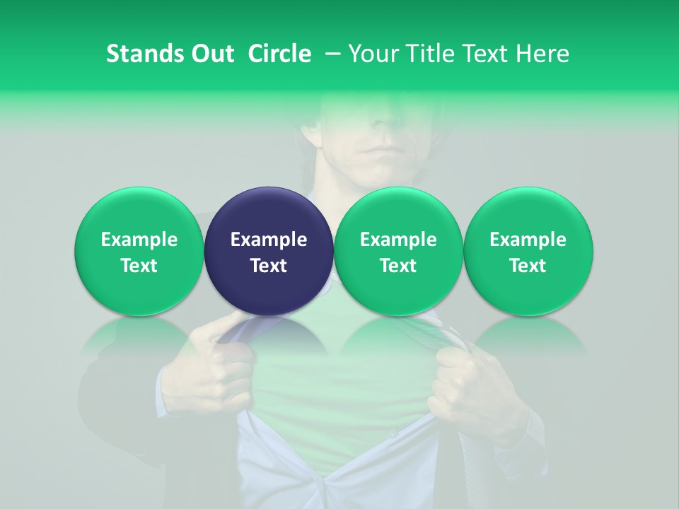 Man Tee Shirt Movement PowerPoint Template