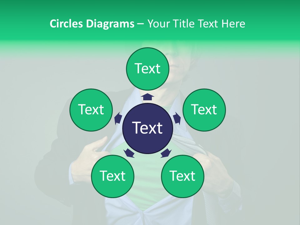 Man Tee Shirt Movement PowerPoint Template