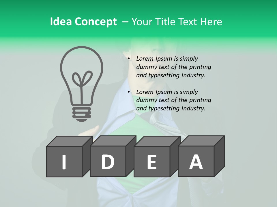 Man Tee Shirt Movement PowerPoint Template