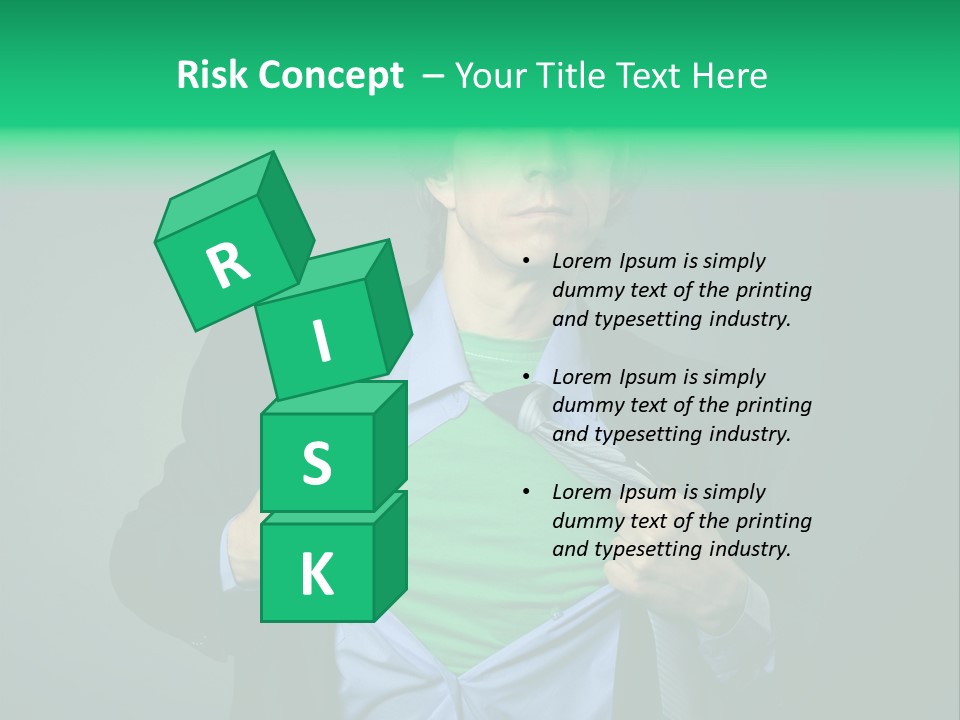 Man Tee Shirt Movement PowerPoint Template