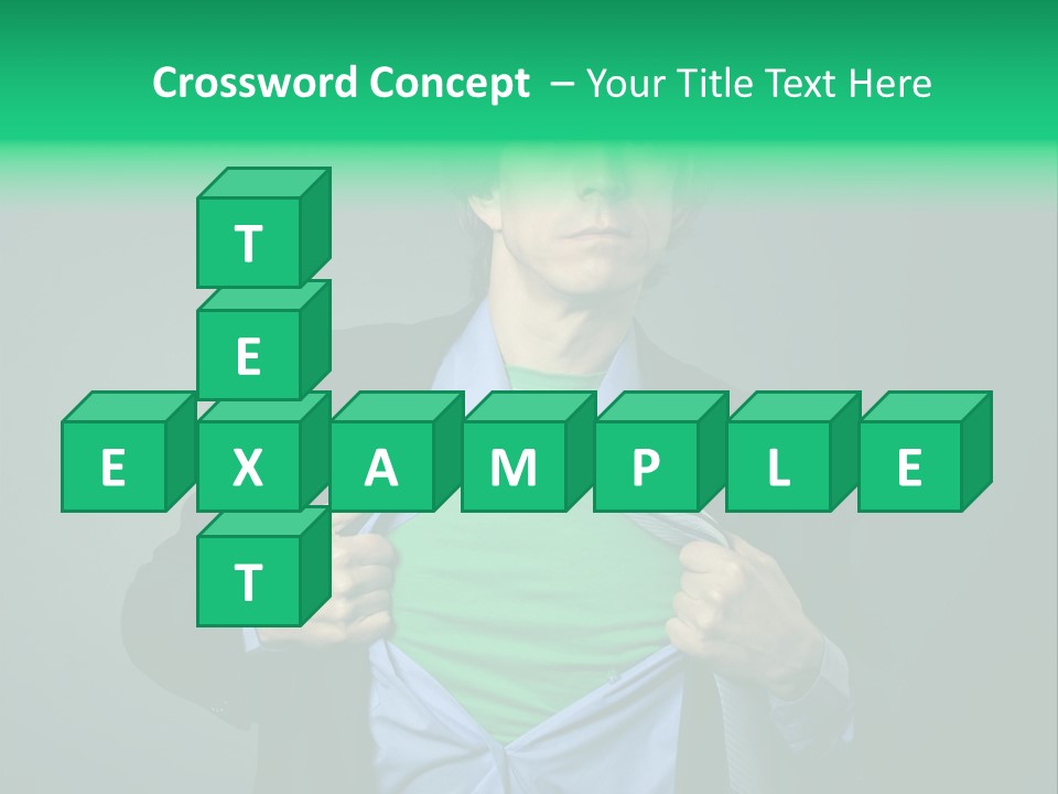 Man Tee Shirt Movement PowerPoint Template