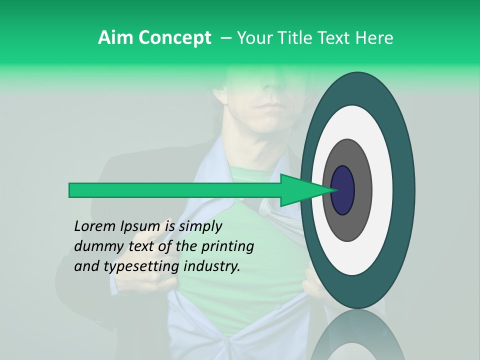 Man Tee Shirt Movement PowerPoint Template