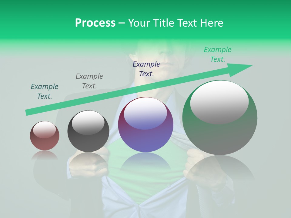 Man Tee Shirt Movement PowerPoint Template