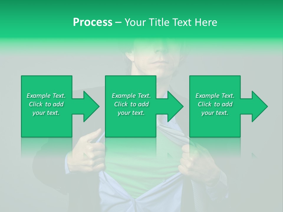 Man Tee Shirt Movement PowerPoint Template