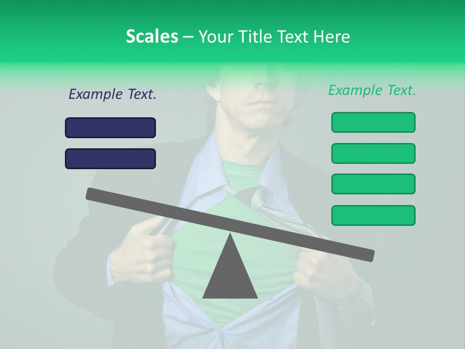 Man Tee Shirt Movement PowerPoint Template