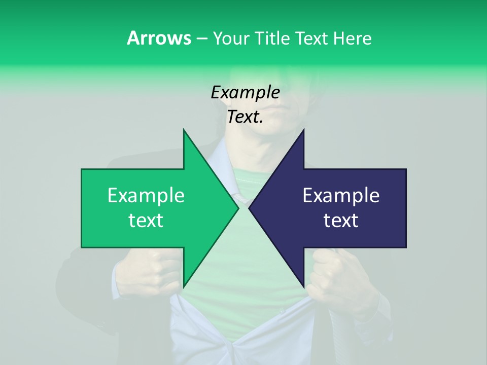 Man Tee Shirt Movement PowerPoint Template