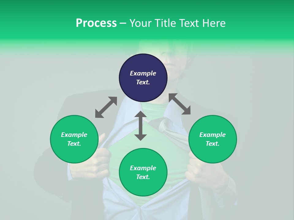 Man Tee Shirt Movement PowerPoint Template