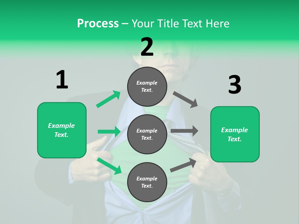 Man Tee Shirt Movement PowerPoint Template