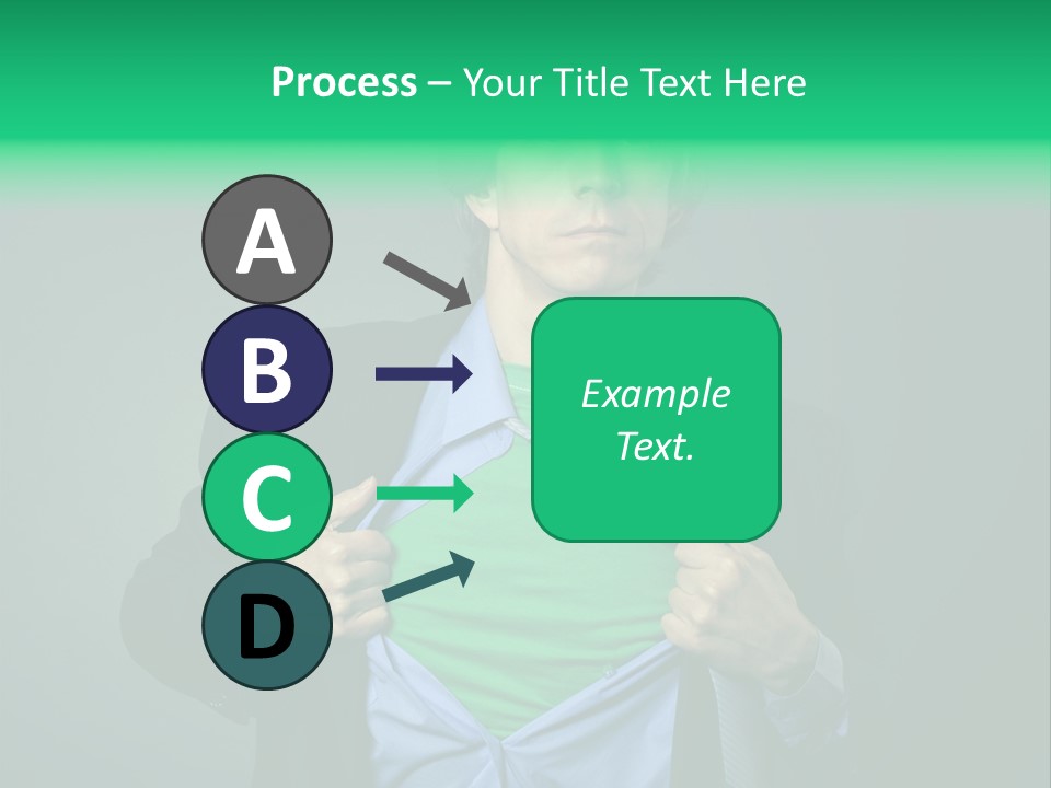 Man Tee Shirt Movement PowerPoint Template