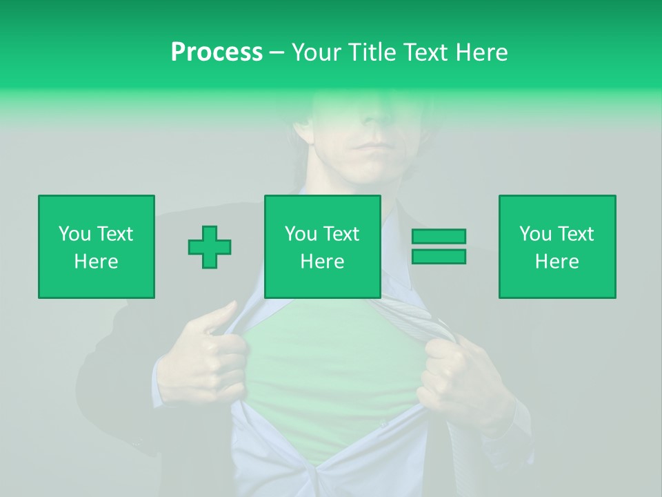 Man Tee Shirt Movement PowerPoint Template