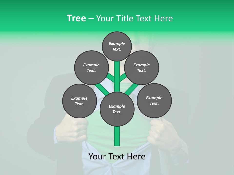 Man Tee Shirt Movement PowerPoint Template