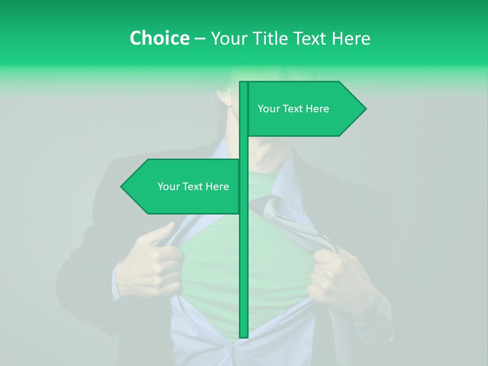 Man Tee Shirt Movement PowerPoint Template