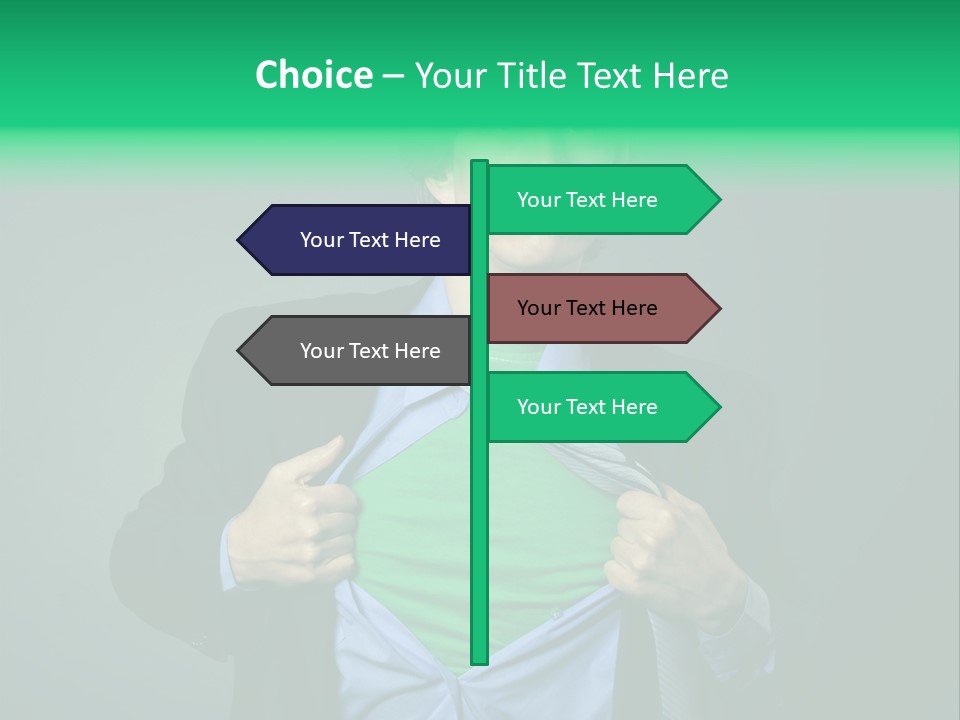 Man Tee Shirt Movement PowerPoint Template