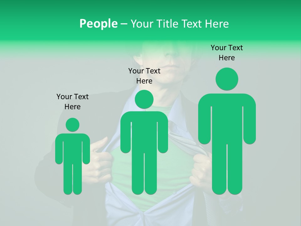 Man Tee Shirt Movement PowerPoint Template