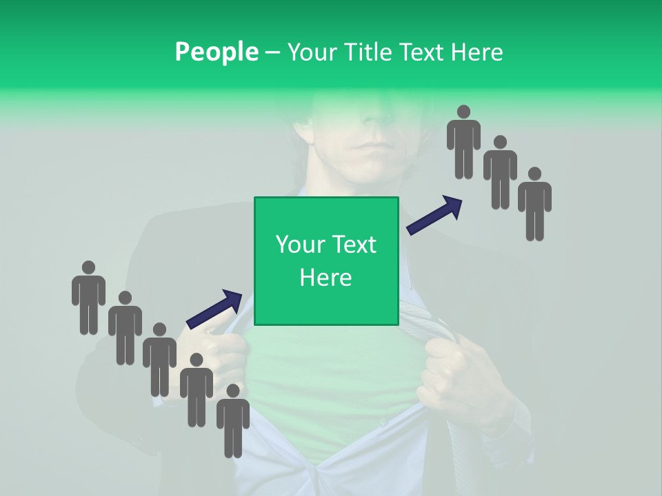 Man Tee Shirt Movement PowerPoint Template