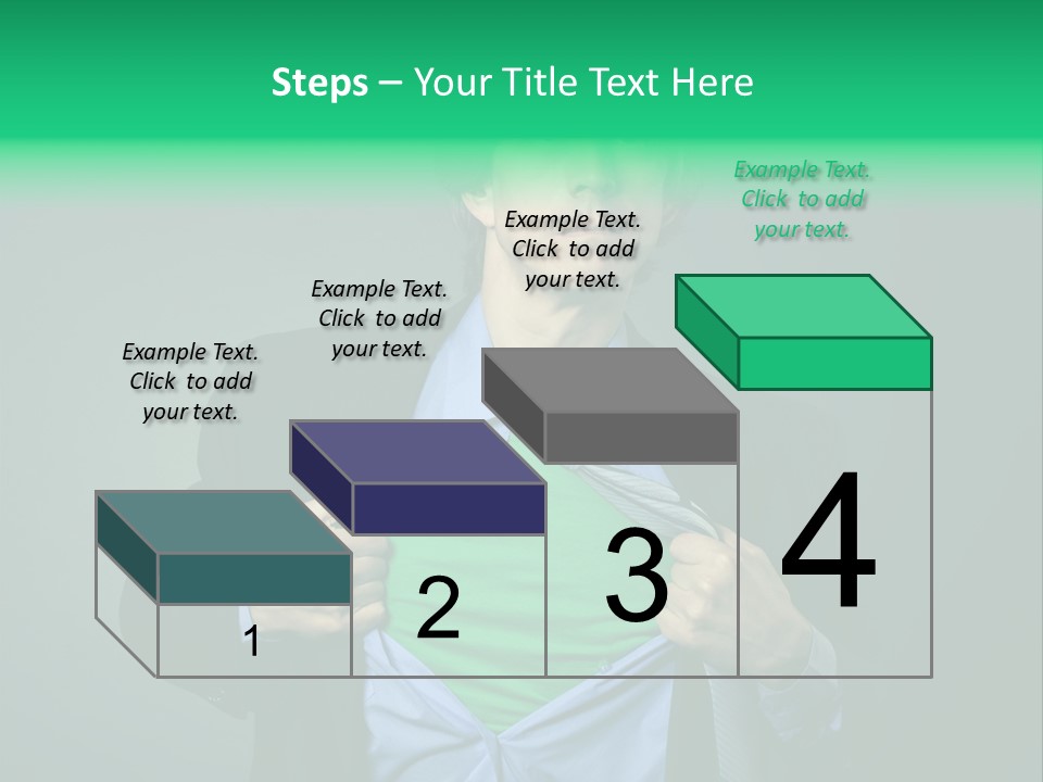 Man Tee Shirt Movement PowerPoint Template