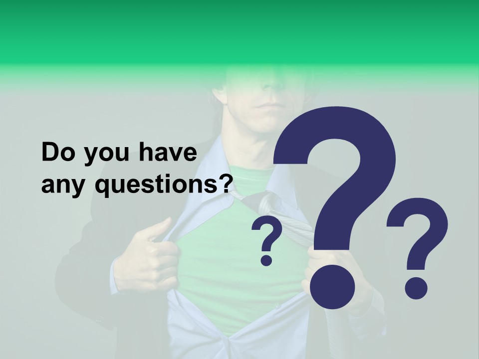 Man Tee Shirt Movement PowerPoint Template