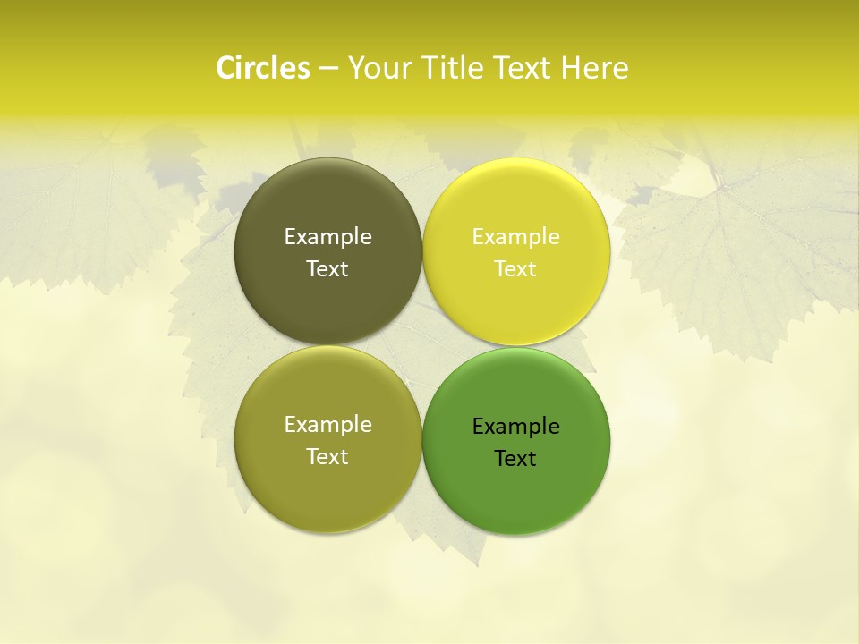 Blurred Texture Sunlight PowerPoint Template