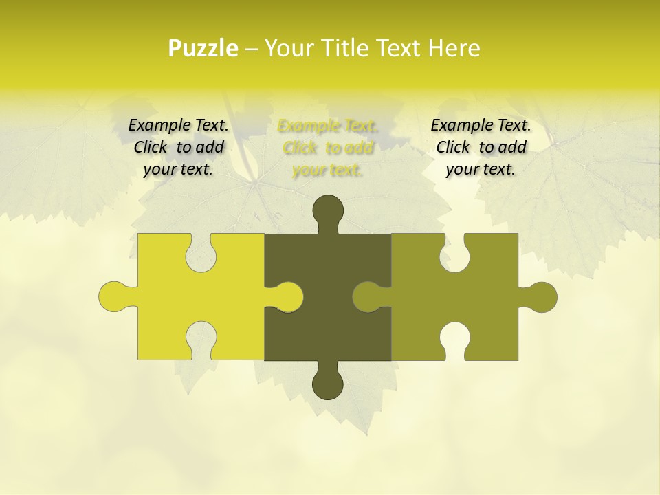 Blurred Texture Sunlight PowerPoint Template