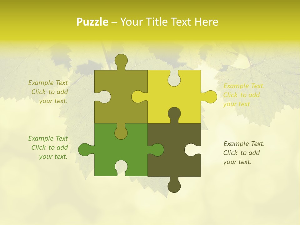 Blurred Texture Sunlight PowerPoint Template