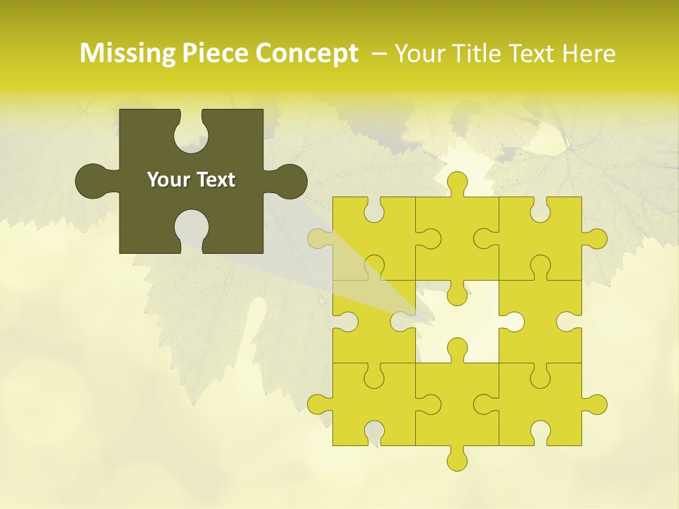 Blurred Texture Sunlight PowerPoint Template