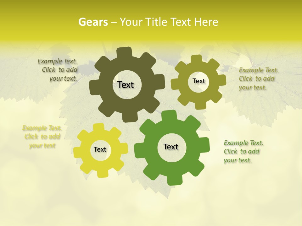 Blurred Texture Sunlight PowerPoint Template