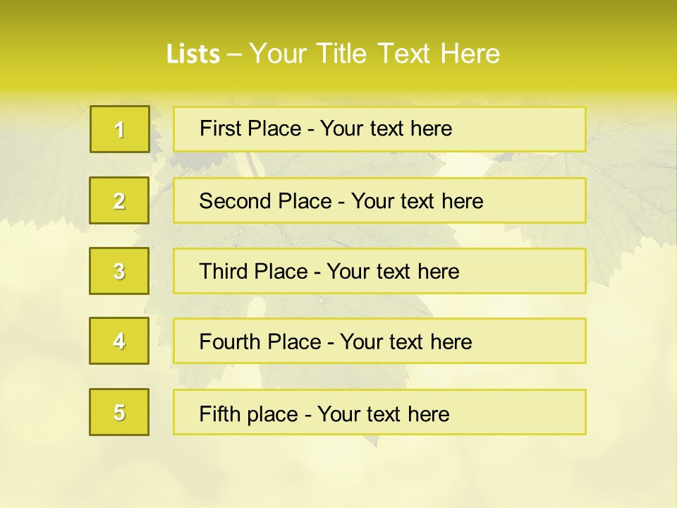 Blurred Texture Sunlight PowerPoint Template