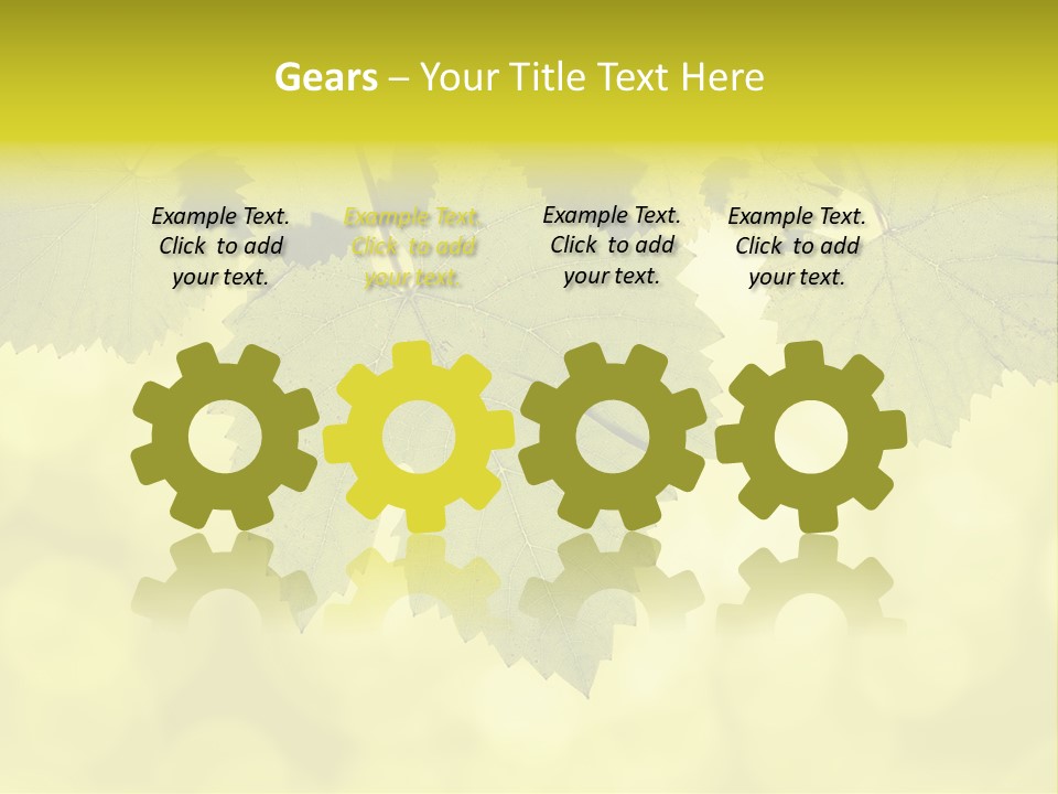 Blurred Texture Sunlight PowerPoint Template