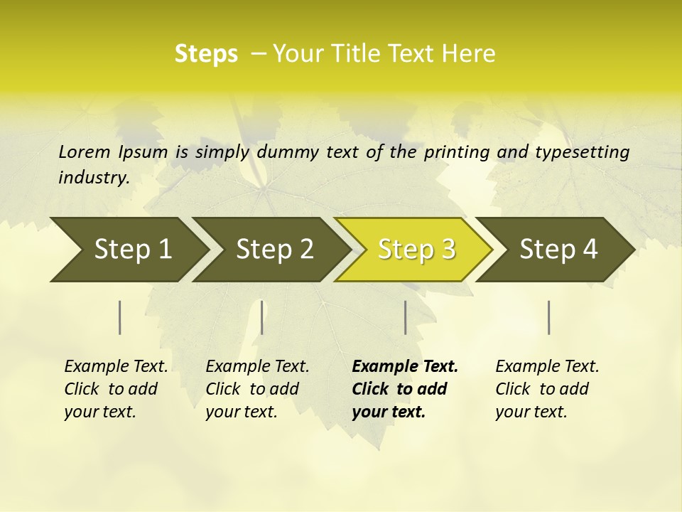 Blurred Texture Sunlight PowerPoint Template