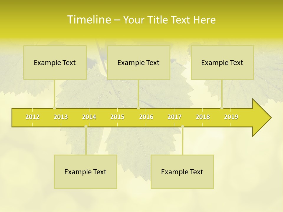 Blurred Texture Sunlight PowerPoint Template