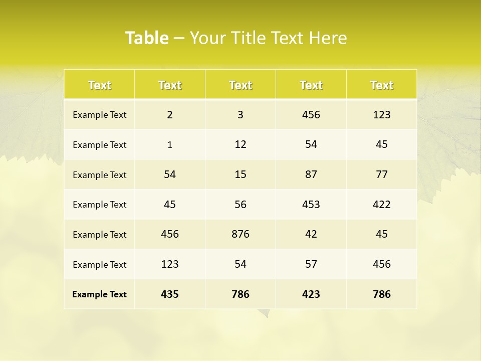 Blurred Texture Sunlight PowerPoint Template