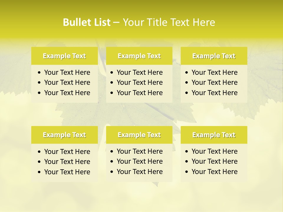 Blurred Texture Sunlight PowerPoint Template