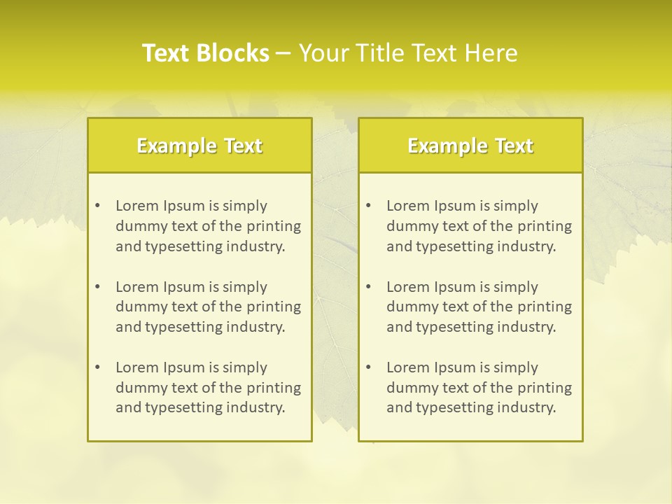 Blurred Texture Sunlight PowerPoint Template