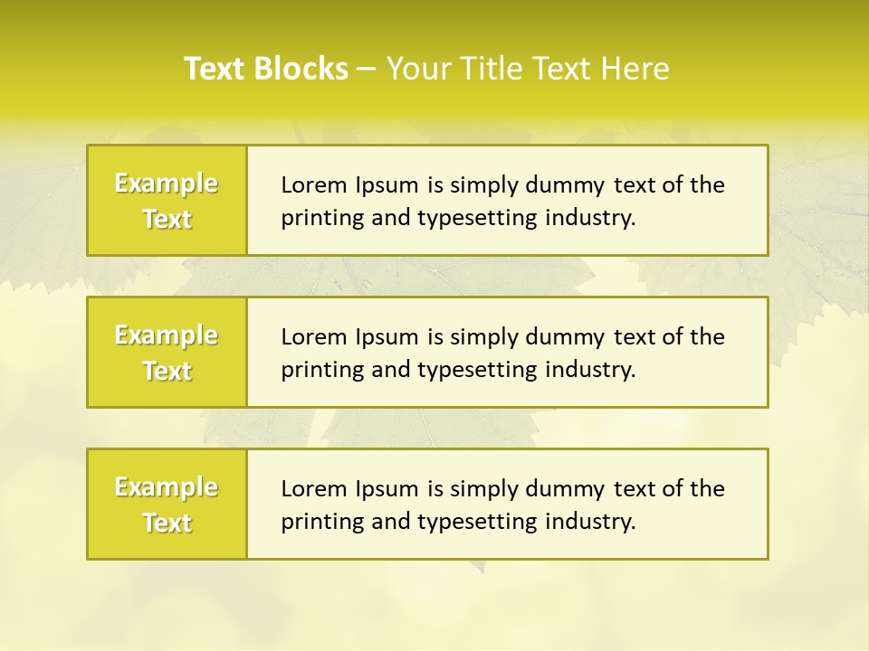 Blurred Texture Sunlight PowerPoint Template