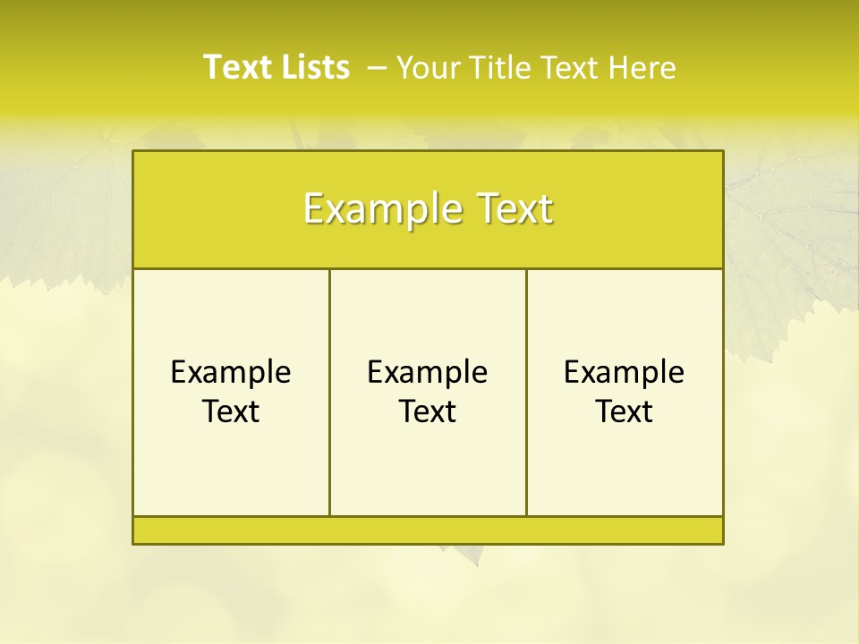 Blurred Texture Sunlight PowerPoint Template