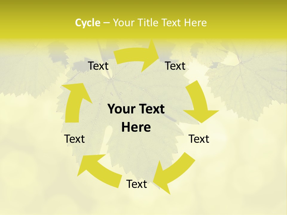 Blurred Texture Sunlight PowerPoint Template
