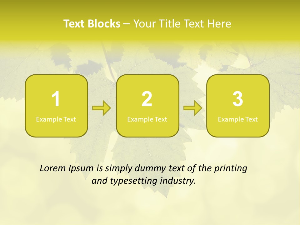 Blurred Texture Sunlight PowerPoint Template