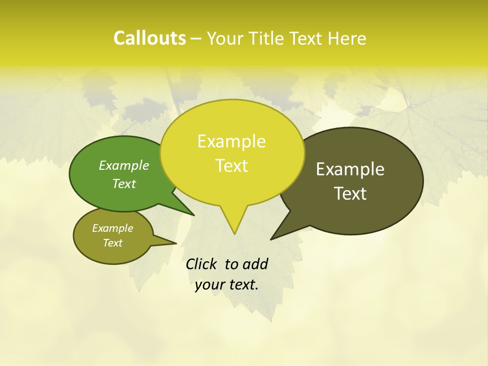 Blurred Texture Sunlight PowerPoint Template